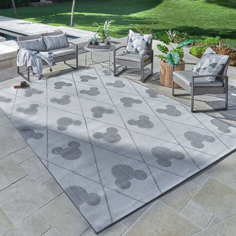 Mickey Mouse and Friends Argyle Outdoor Rug, 4 of 7