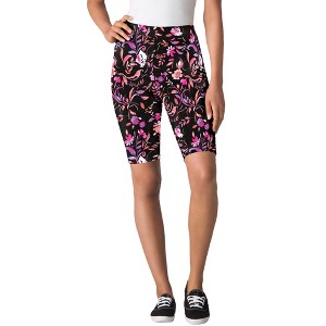 Woman Within Plus Size Stretch Cotton Bike Short - 1 of 4