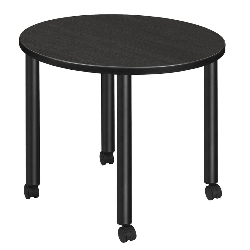 Kee Round Breakroom Dining Table with Mobile Legs - Regency, 1 of 8