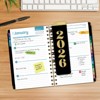HARDCOVER 2026 Planner, 5.5"x8": 14 Months (Nov 2025-Dec 2026), Daily/Weekly/Monthly,  Bookmark, Pocket Folder w Sticky Notes (Black Gold Numbers) - 3 of 4