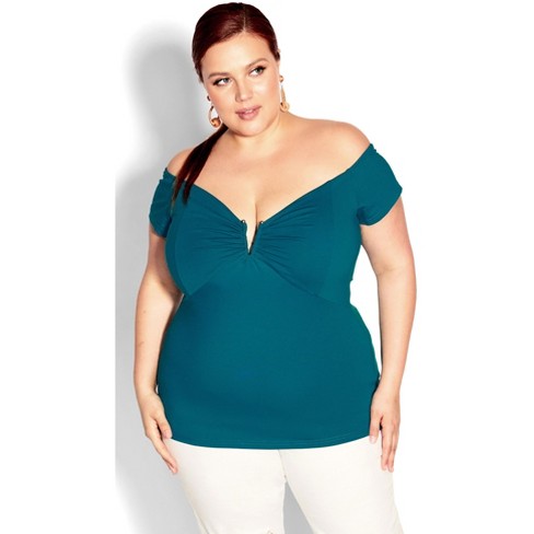 City chic off shoulder top 2025