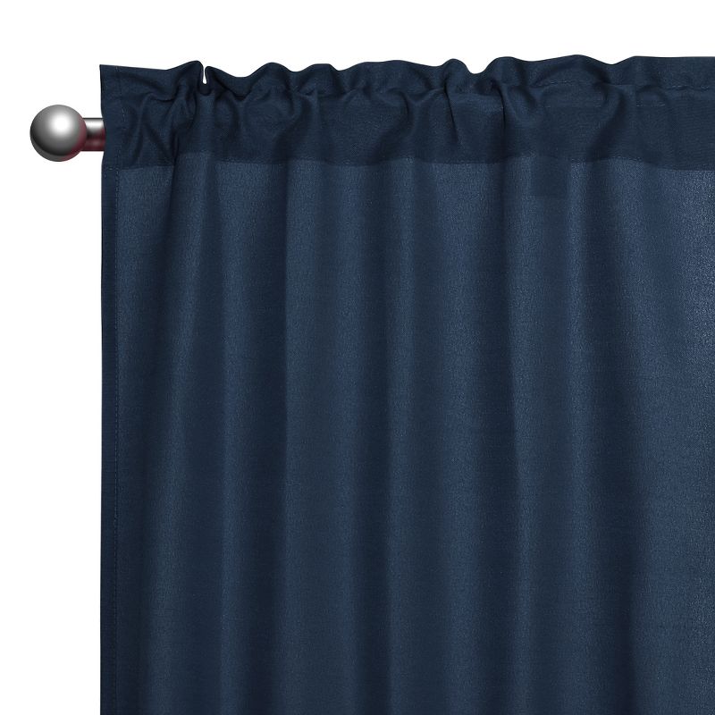 PiccoCasa Thermal Insulated French Blackout Single Panel Door Room Darkening Curtain Panel, 5 of 7