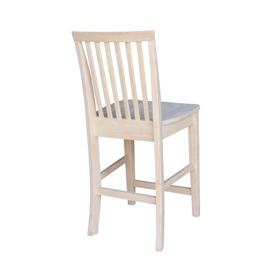 Adjustable Natural Parawood Mission 24" Counter Stool