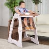 Infans 3 in 1 Baby High Chair Convertible Play Table Seat Toddler Feeding Tray - 3 of 4