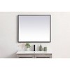 Elegant Lighting Pier 27x40 inch LED Mirror with Adjustable Color Temperature 3000K/4200K/6400K in Black - 2 of 4