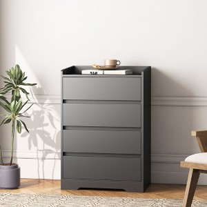 NicBex Modern 4-Drawer Tall Bedroom Dressers Without Handles,Chest of Drawers for Bedroom,Entryway,Wooden Dresser Chest - 1 of 4