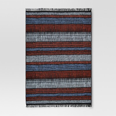 Drawn Stripe Warm Outdoor Rug - 7'x10' - Project 62™