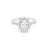 Sherry Lynn Engagement Ring Sterling Silver Oval Cz Womens Ginger Lyne Collection - 2 of 4