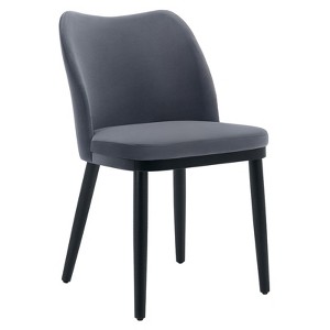 2-Pack Velvet Dining Chairs with Thick Padded Seat, Curved Back, 300lb Capacity - for Kitchen, Living Room, Cafe, Office - 1 of 4