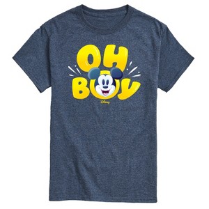 Men's - Disney - Oh Boy Mickey Face Short Sleeve Graphic T-Shirt - 1 of 4