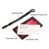 Unique Bargains PVC Durable Lightweight Travel Baggage Suitcases Tag - 4 of 4