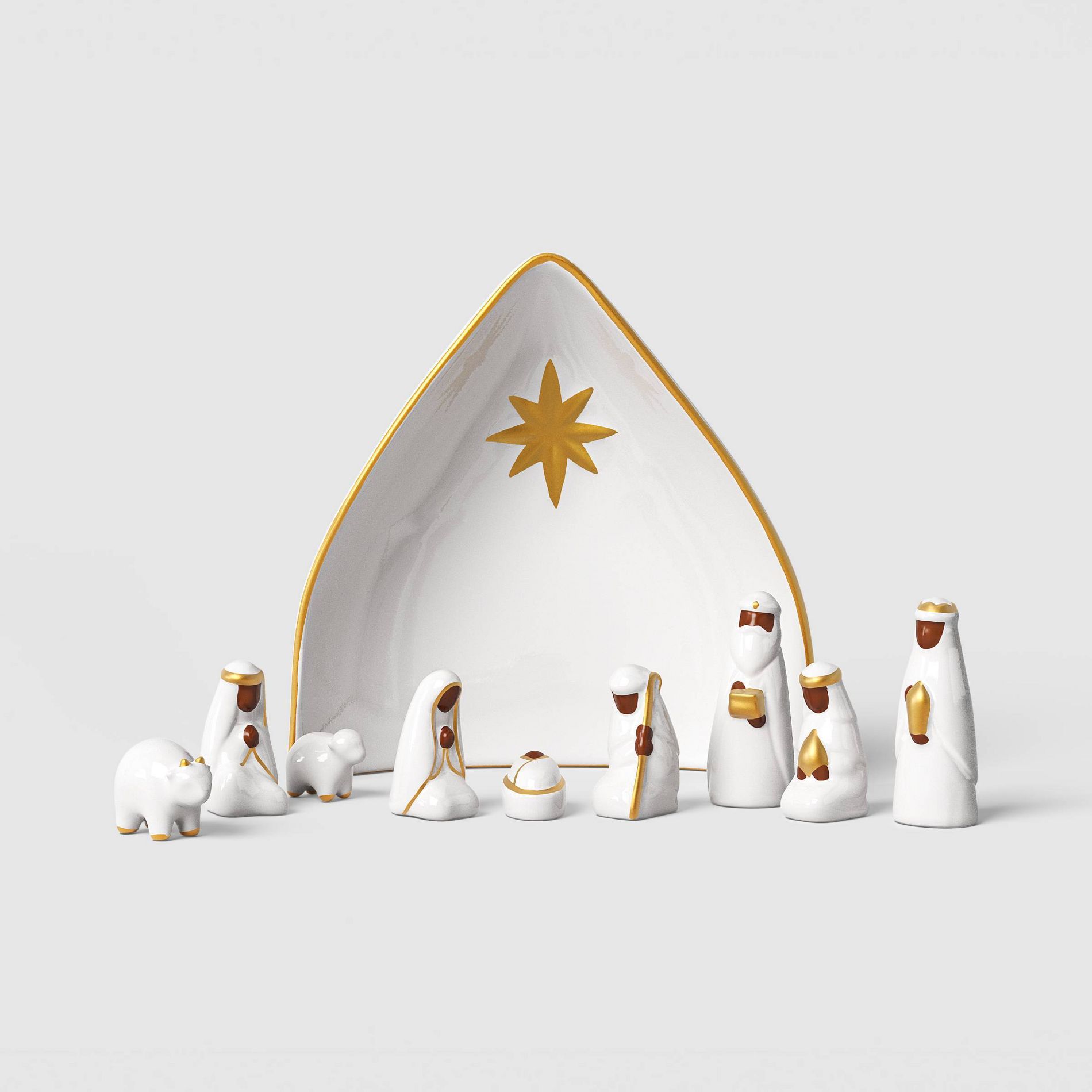 Ceramic Nativity Set Christmas - Threshold™