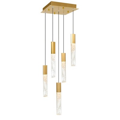 CWI Lighting Greta Integrated LED Brass Mini Pendant