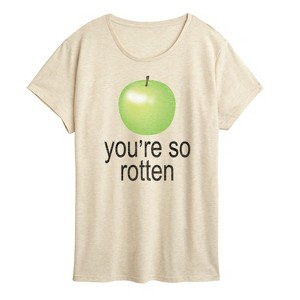 Women's - Instant Message - You're So Rotten Short Sleeve Graphic T-Shirt - 1 of 4