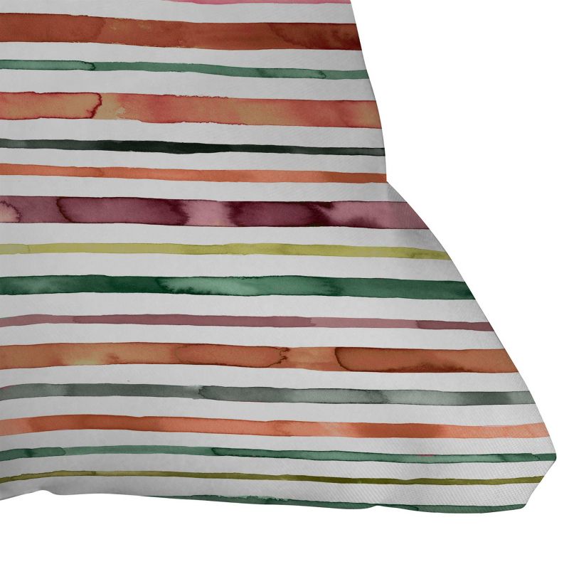 Ninola Design Moroccan Tropic Stripes Outdoor Throw Pillow Green/Pink - Deny Designs, 3 of 5