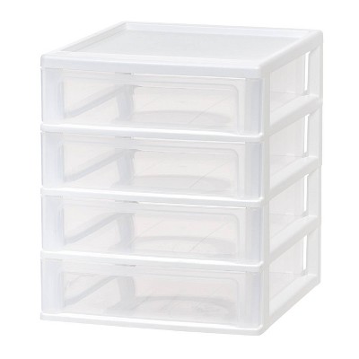 Idesign Plastic Slim 3-drawer Desk Organization Set Clear : Target