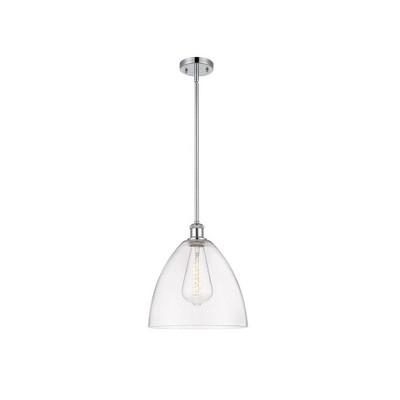 Bristol Glass - 1 Light Mini Pendant In Industrial Style-12.75 Inches Tall and 12 Inches Wide