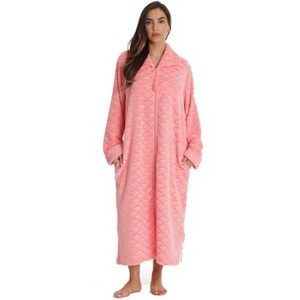 Just Love Plush Zipper Lounger Robe for Women - 1 of 4