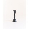 Slickblue Hand Forged Iron Taper Candle Holders, Black or Brass Finish Metal Stands in Small and Large Sizes - 2 of 4