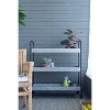 Vynxaria Compact 3-Tier Utility Storage Shelves, 35" x 12.5" x 40" Display Rack - 3 of 4