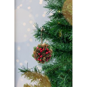 Yukimo 6.1" Iron Snowflake Hanger, Decorative Hanging Ball Christmas Tree Ornaments with Weathered Finish, Set of 6 - 1 of 4