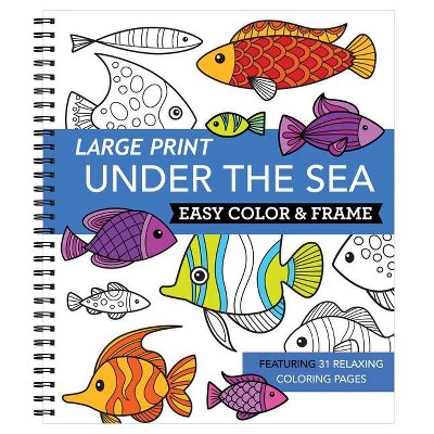 Large Print Easy Color & Frame - Cats (Stress Free Coloring Book) [Book]