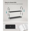 Shoe Rack with Shelves for Closet Entryway Shoe Organizer,Easy to Assemble Metal Shoe Storage Shelf,Black - 4 of 4