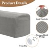 Unique Bargains Anti-Slip Stretch Couch Armrest Slipcovers 4 Pcs - 3 of 4