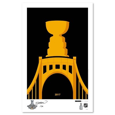 NHL Pittsburgh Penguins 2017 Stanley Cup Art Poster