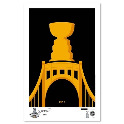 NHL Pittsburgh Penguins 2017 Stanley Cup Art Poster