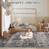 9'x12' Non-Slip Living Room Rugs, Low Pile Stain-Resistant Vintage Distressed - 4 of 4
