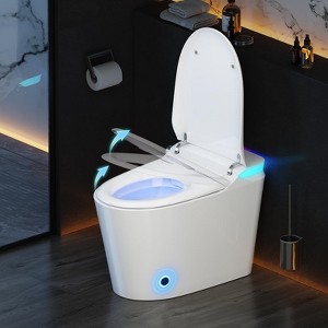Dyonery Smart Toilet with Heated Seat and Night Light, Tankless Toilets for Bathroom, Auto Flush, Auto Open Close Lid/Seat,Slow Close - 1 of 4