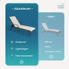 Pellebant Outdoor Lounger Aluminum Adjustable Chaise Lounge Chairs with Arms (Set of 2) - 3 of 4