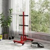 Soozier Olympic Weight Plate Rack for 2 Bars and 2 In. Plates, Barbell Storage Stand with Transport Wheels and Fasteners, 440 lbs. Capacity - 2 of 4