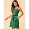 INSPIRE CHIC Women's Sweetheart Neck Sleeveless Button Front Dress - 2 of 4