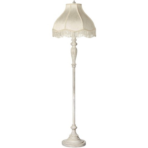 360 Lighting Vintage Shabby Chic Floor, Floor Lamps With Fringed Shades