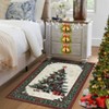 Christmas Tree Area Rugs for Living Room, Bedroom, Dining Room, Washable Area Rug, Non-Slip Non Skid Large Non Slip Xmas Low Pile Carpet - 4 of 4