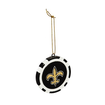 Evergreen Game Chip Ornament, New Orleans Saints