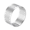 Unique Bargains Heat-Resistant Perforated Stainless Steel Small Cake Mousse Rings - 3 of 4