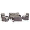 Gymojoy Outdoor Patio Sofa Chairs Coffee Table with Swivel Chairs for Garden  Yard - 3 of 4