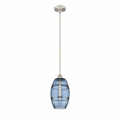 Vaz - 1 Light Stem Hung Mini Pendant In Industrial Style-9.38 Inches Tall and 8 Inches Wide