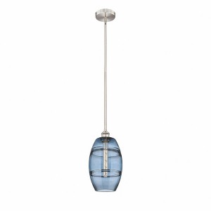 Vaz - 1 Light Stem Hung Mini Pendant In Industrial Style-9.38 Inches Tall and 8 Inches Wide - 1 of 1
