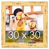 PosterPalooza | Square Shabby Chic Yellow Picture Frame - UV Acrylic, Foam Board Backing, Hanging Hardware - 2 of 4