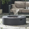 VYNXARIA Lightweight Concrete Outdoor Circular Fire Pit, Dark Gray 50000 BTU (Tank Cover not Included) - 4 of 4