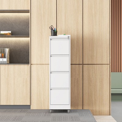 NicBex Locking File Cabinet with Drawers, Metal Space Saving Vertical Cabinet for Home & Office, Fits Letter/A4/Legal Files, Assembly Required, Black