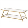 Brass Finish Coffee Table - Henn&Hart - 4 of 4