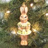 6.75 In Spring Dressed Girl Bunny Easter Rabbit Tree Ornaments - 3 of 3