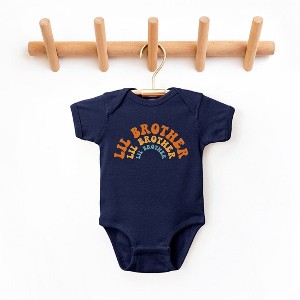 The Juniper Shop Lil Brother Stacked Curved Baby Bodysuit - 1 of 2