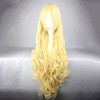 Unique Bargains Women Curly Human Hair Wigs 35" with Wig Cap - 2 of 4