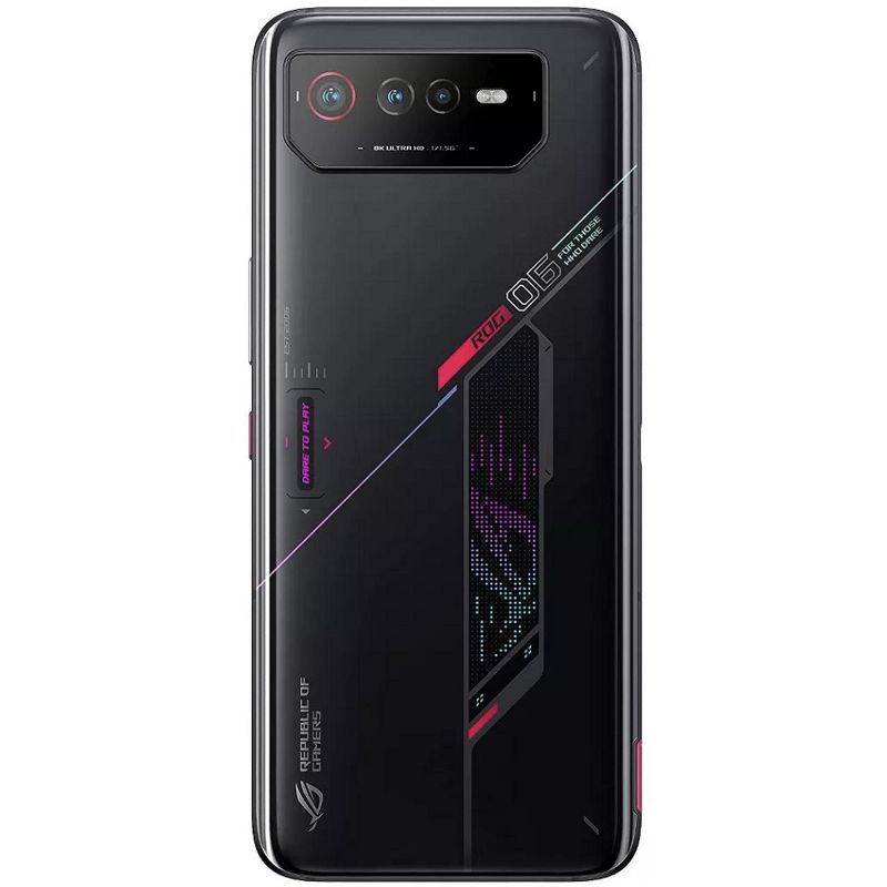 ASUS ROG Phone 6, 6.78” FHD+ 2448x1080 165Hz, 50MP/13MP/5MP Triple Camera, 16GB, 512GB, 5G LTE Unlocked, Phantom Black, US Version, AI2201-16G512G-BK, 4 of 5